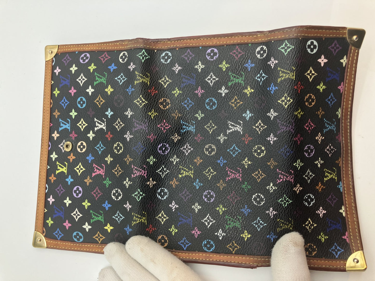 ルイ リーグ 長財布 マルチカラー 黒 M92658 ポルト・トレゾール・インターナショナル ノワール 送料無料