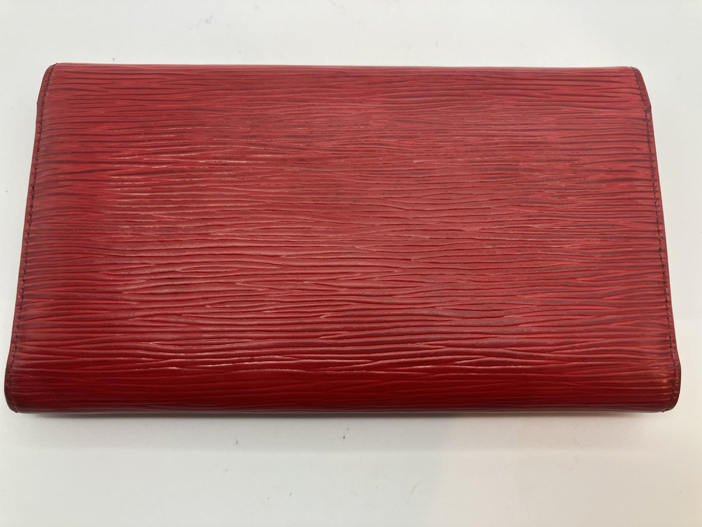 Louis Vuitton Epi Long Wallet Portefeuille Tresor International Castilian Red M63387