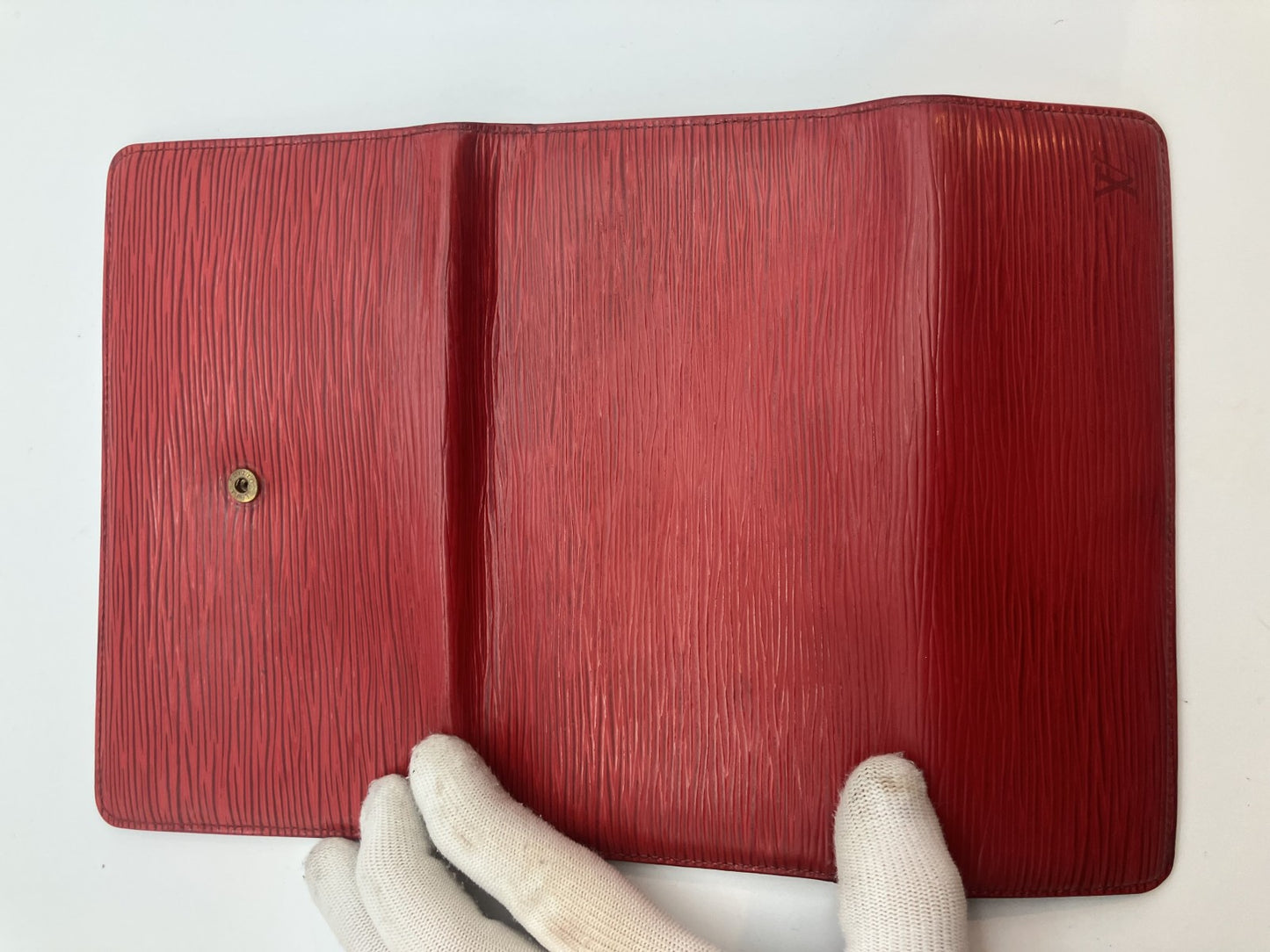 Louis Vuitton Epi Long Wallet Portefeuille Tresor International Castilian Red M63387