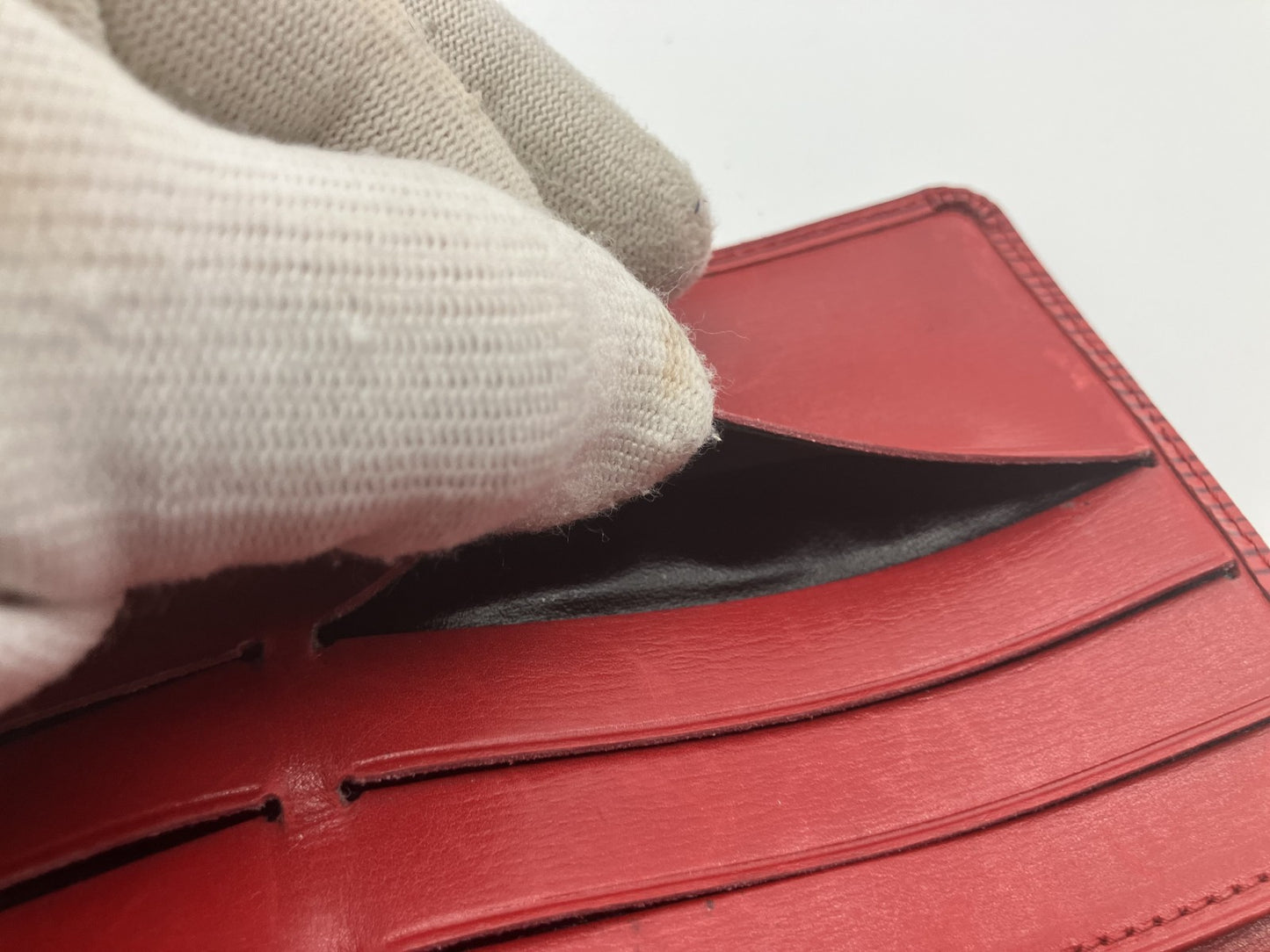 Louis Vuitton Epi Long Wallet Portefeuille Tresor International Castilian Red M63387
