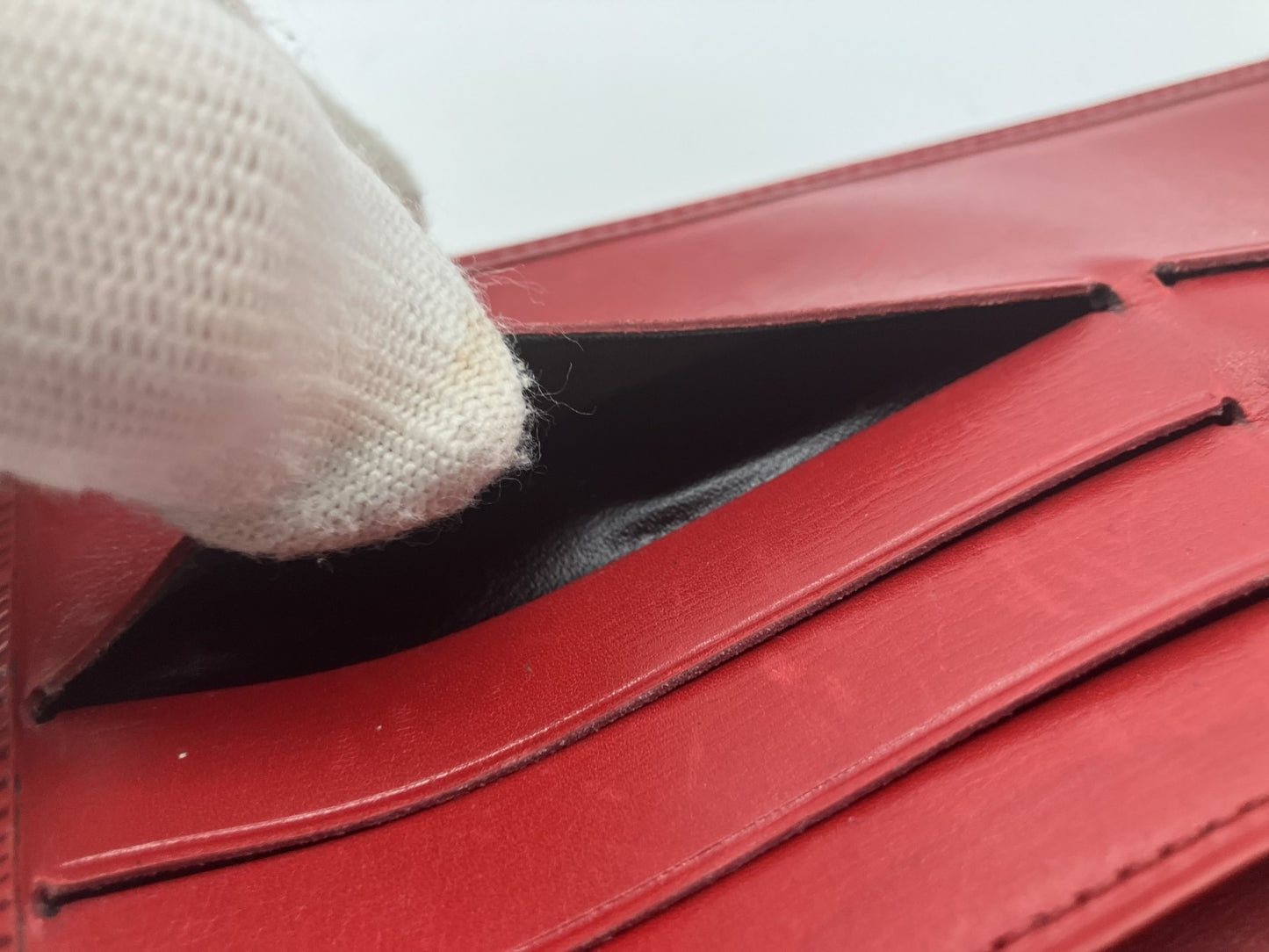Louis Vuitton Epi Long Wallet Portefeuille Tresor International Castilian Red M63387