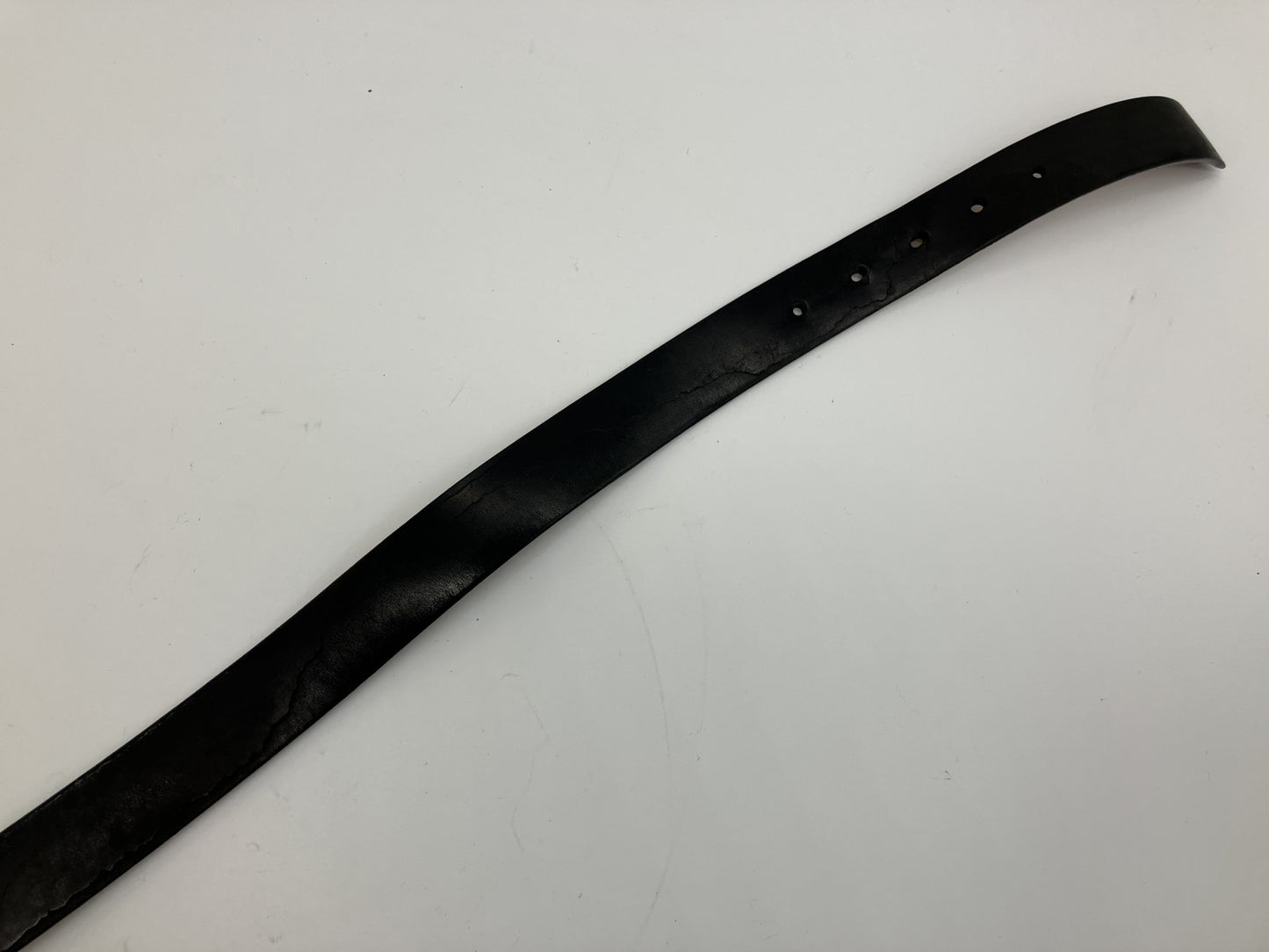 LOUIS VUITTON LV Logo Belt 90/36 Black Leather Gold Buckle 109cm