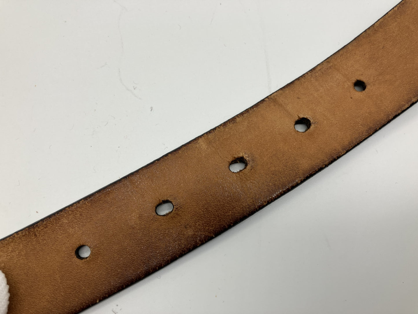 LOUIS VUITTON LV Logo Belt 90/36 Black Leather Gold Buckle 109cm