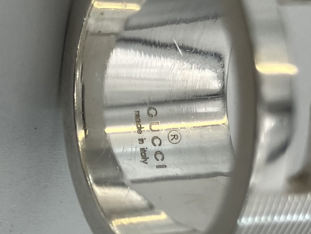 Gucci G logo ring SV925 (JP 13) (EU 53) (US 7) Ring width 1.2cm (0.47 inch) 12.5g Free shipping 