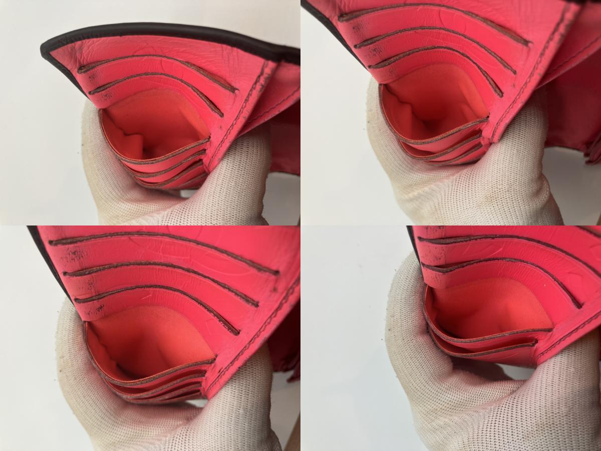 Chanel Cambon Line Leather Bifold Long Wallet Black Coco Mark with Hologram Sticker 12-Series