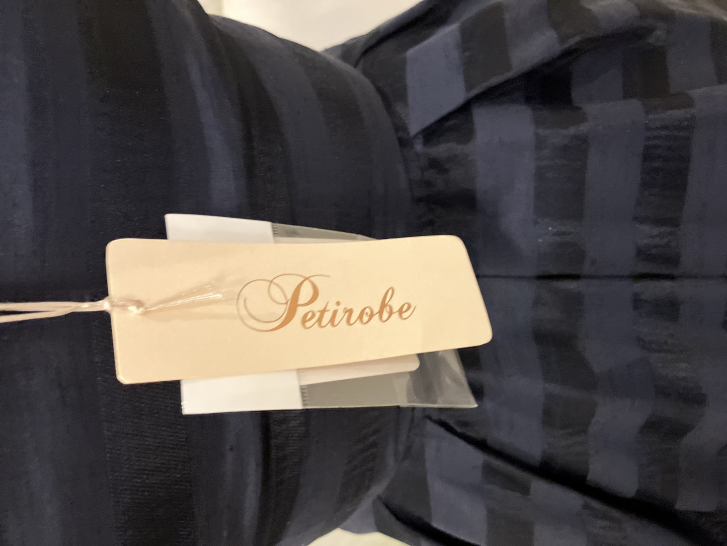 Petirobe Made in Japan Elegant dress with tag Navy x black Flare High quality Beautiful item