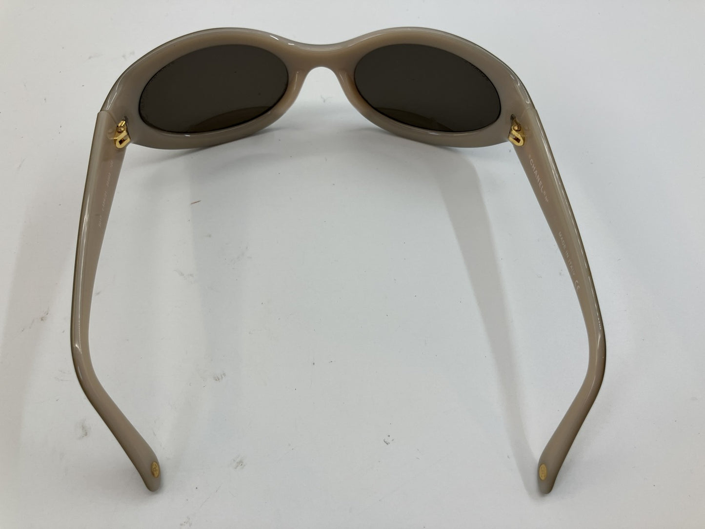 CHANEL 5017 Sunglasses Green Brown Oval Frame c.554/21 Women’s Designer Eyewear