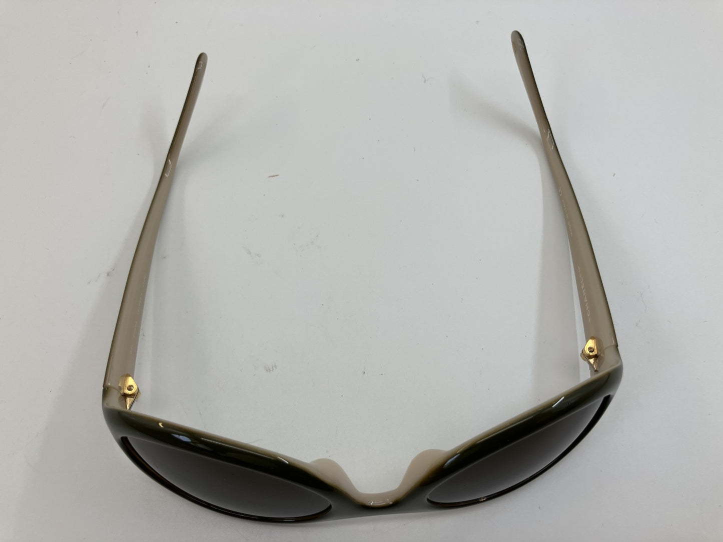 CHANEL 5017 Sunglasses Green Brown Oval Frame c.554/21 Women’s Designer Eyewear