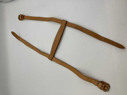LOUIS VUITTON Leather Strap Natural Vachetta Bag Holder Strap 62cm Made in France