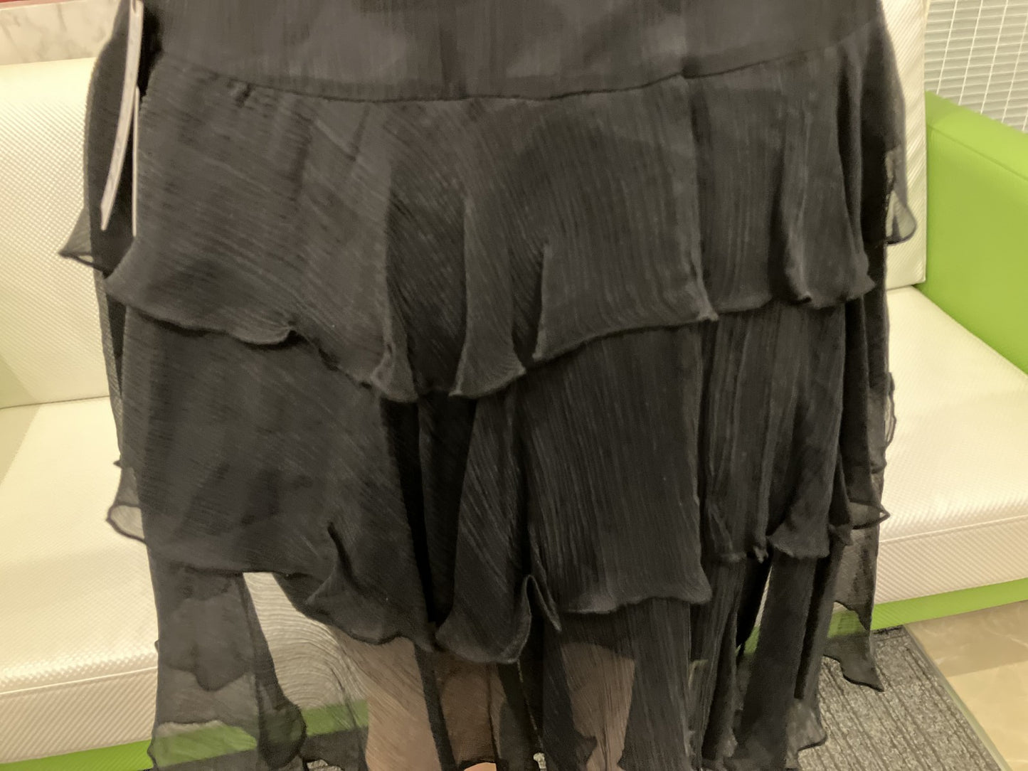 SCOT CLUB One-piece dress, black, lace-switched, pleated, 100% silk, retail price 25,000 yen, size 9, , formal, in good condition