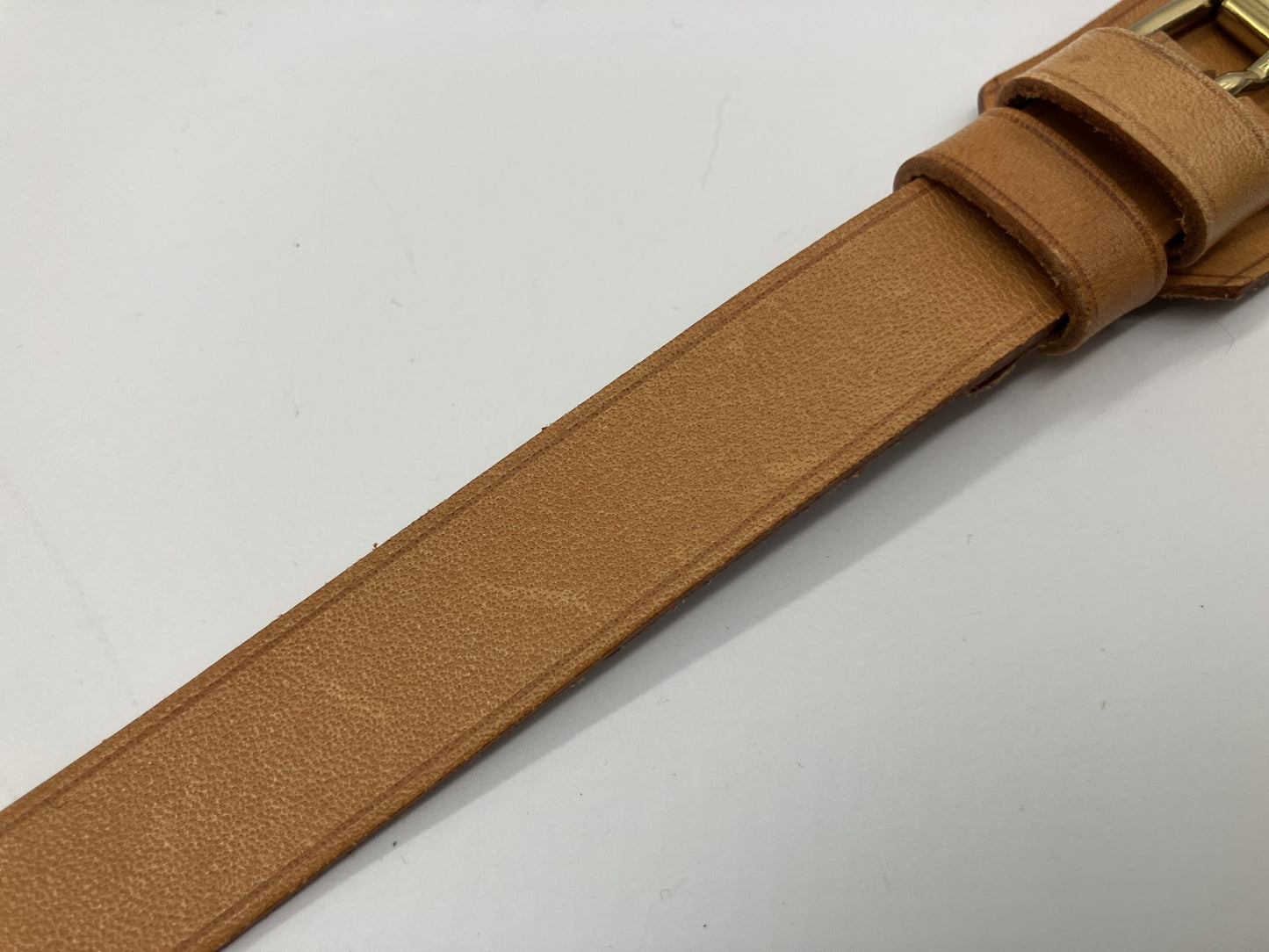 LOUIS VUITTON Leather Strap Natural Vachetta Bag Holder Strap 62cm Made in France