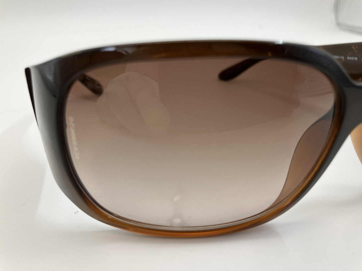 CHANEL 5808-B C.830/13 Sunglasses 64mm Brown Gradient Italy Rhinestone Logo