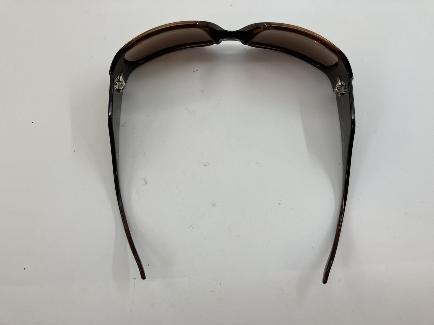 CHANEL 5808-B C.830/13 Sunglasses 64mm Brown Gradient Italy Rhinestone Logo