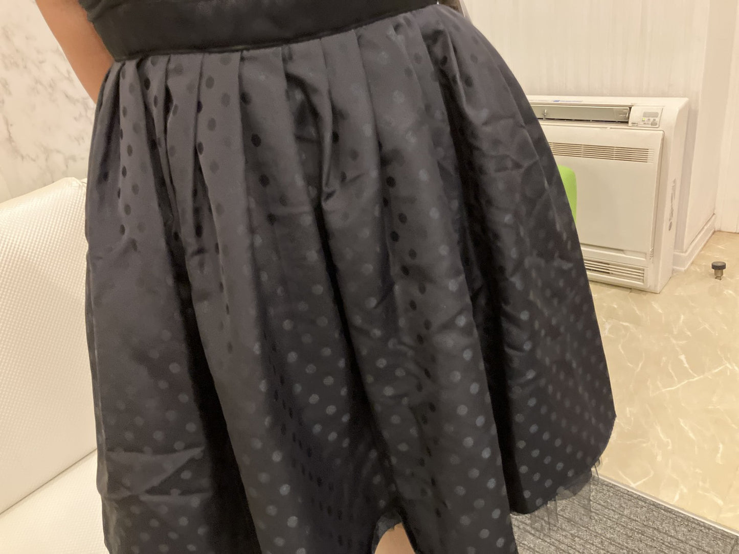 In good condition, tried on only, LENTILLE Luxe halter dress, black, with jewels, size 9A-M, made in Japan, retail price 36,000 yen,