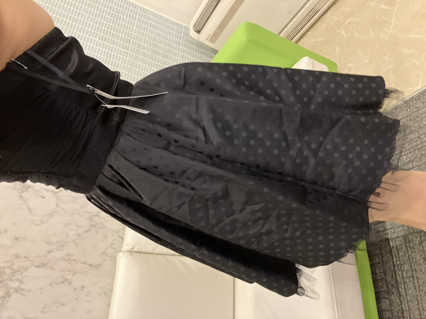 In good condition, tried on only, LENTILLE Luxe halter dress, black, with jewels, size 9A-M, made in Japan, retail price 36,000 yen,