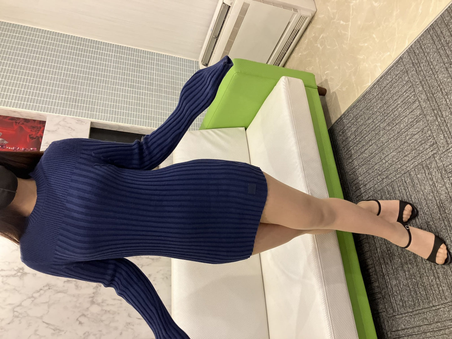 ARMANI Emporio Armani Knit Dress Mini Length: Around 76cm Size 46