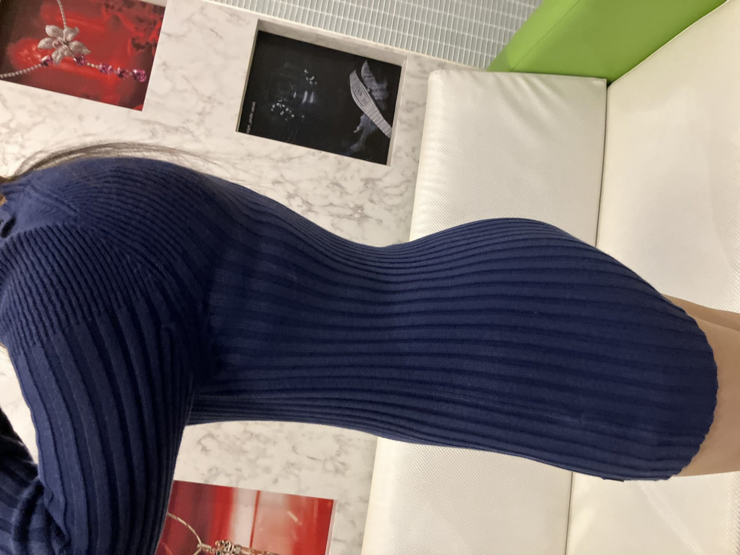 ARMANI Emporio Armani Knit Dress Mini Length: Around 76cm Size 46