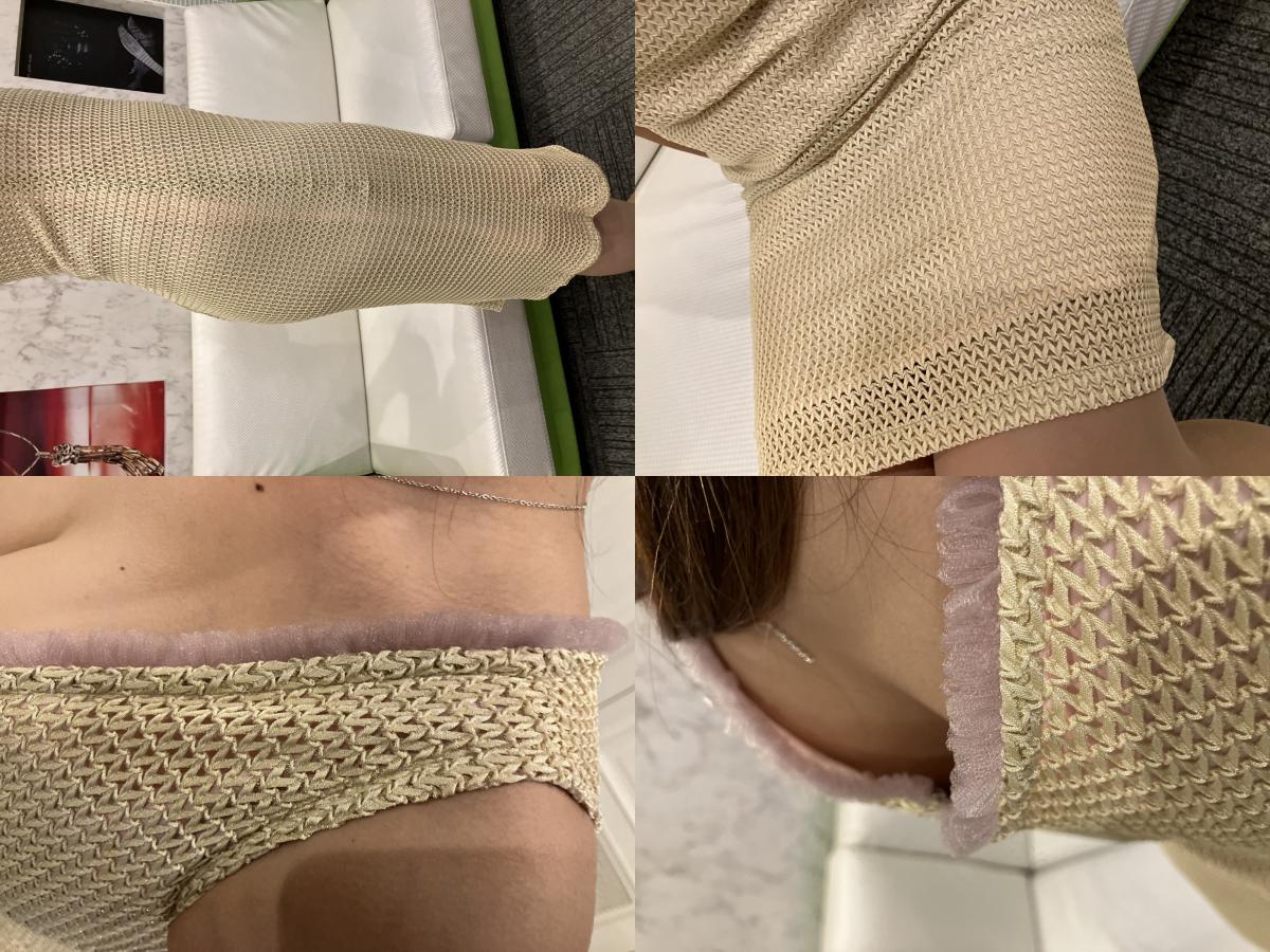 TOCCA One-piece dress, beige brown, sleeveless, pink lining, size 4, total length around 43.3",