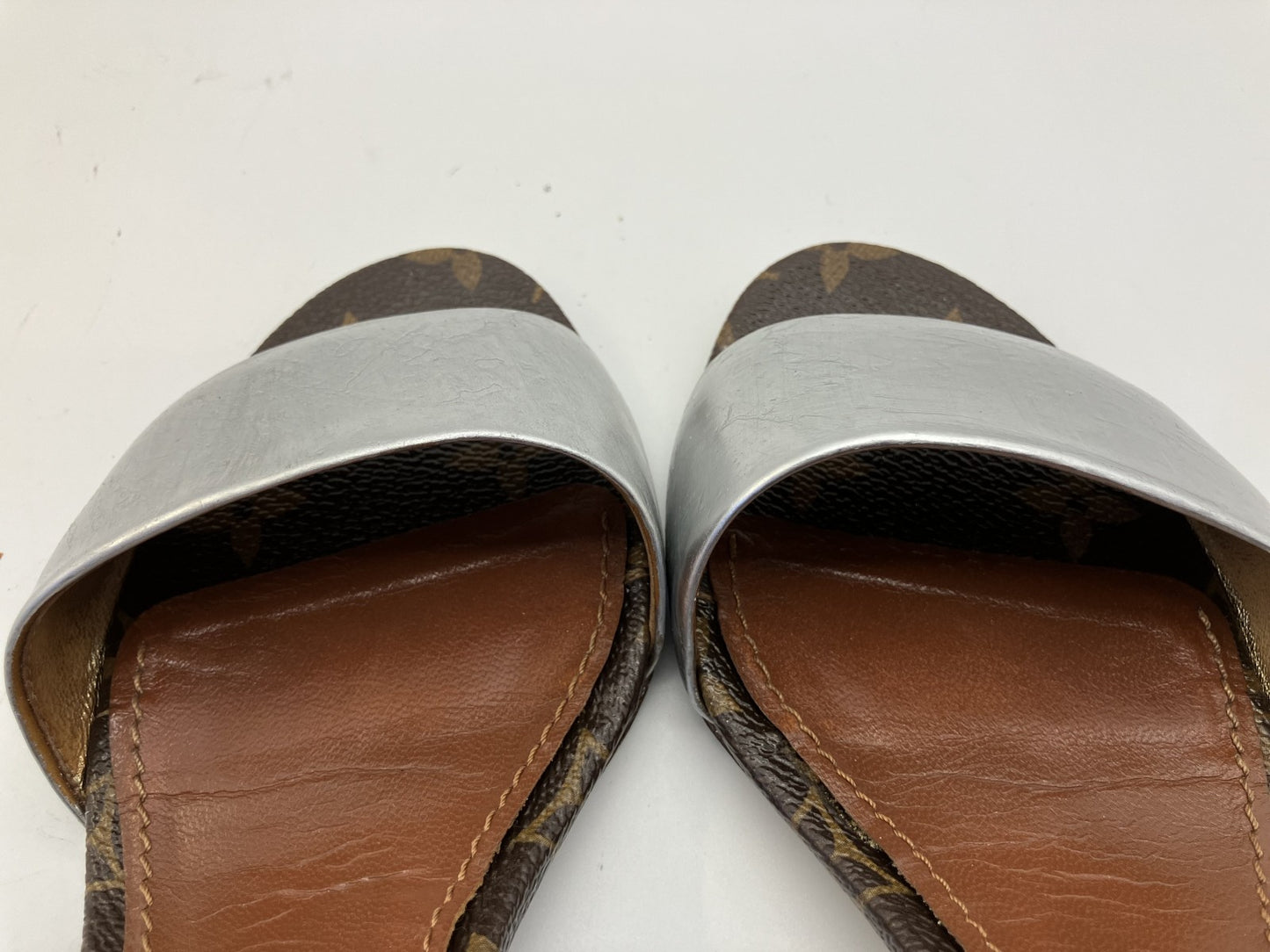 LOUIS VUITTON Monogram Sandals (EU 36)(JP 22.9)(US 6)(9.02 inch) Heel 5.5cm
