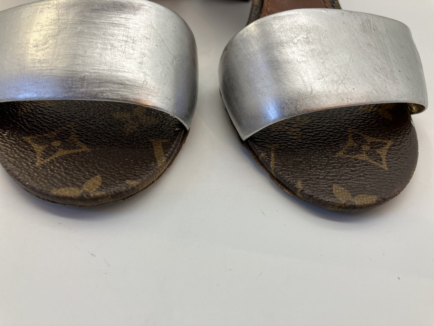 LOUIS VUITTON Monogram Sandals (EU 36)(JP 22.9)(US 6)(9.02 inch) Heel 5.5cm