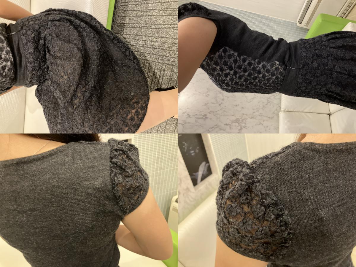 Rene set up, see-through, sheer, black, size 34 (fitting model image included),