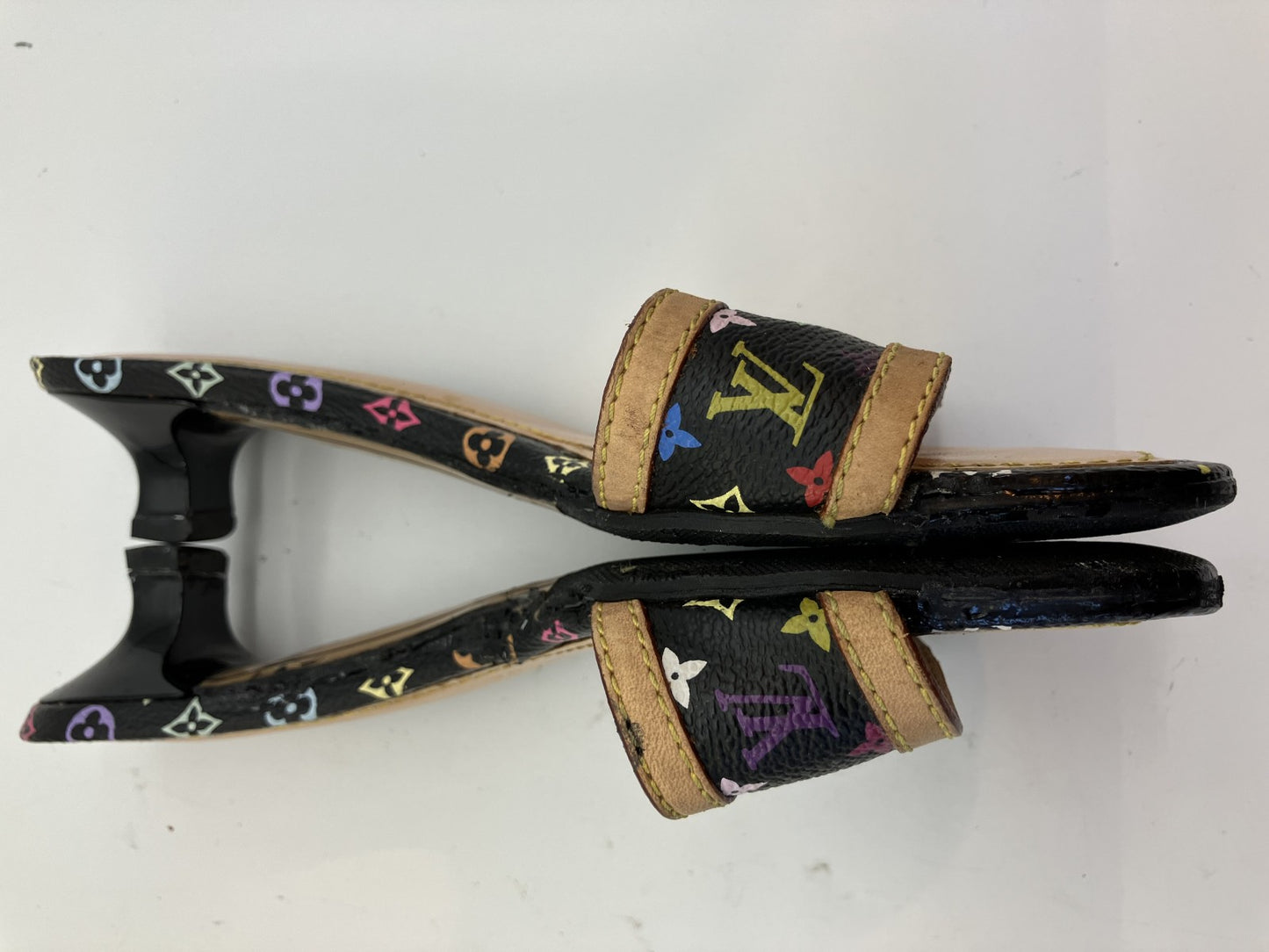 LOUIS VUITTON Monogram 244061332 Multicolor (EU 34.5) (US 5) (JP 22.1cm) (8.70 inch) Noir Mules Free Shipping 