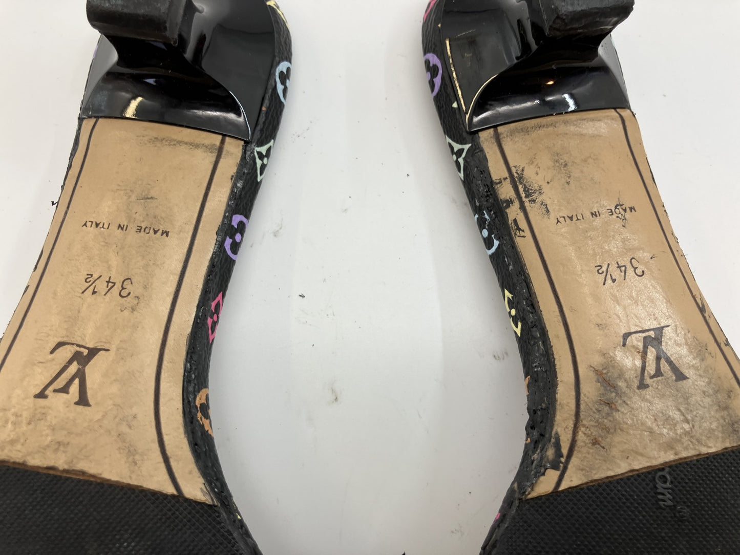 LOUIS VUITTON Monogram 244061332 Multicolor (EU 34.5)(US 5)(JP 22.1cm)(8.70 inch) Noir Mules縲