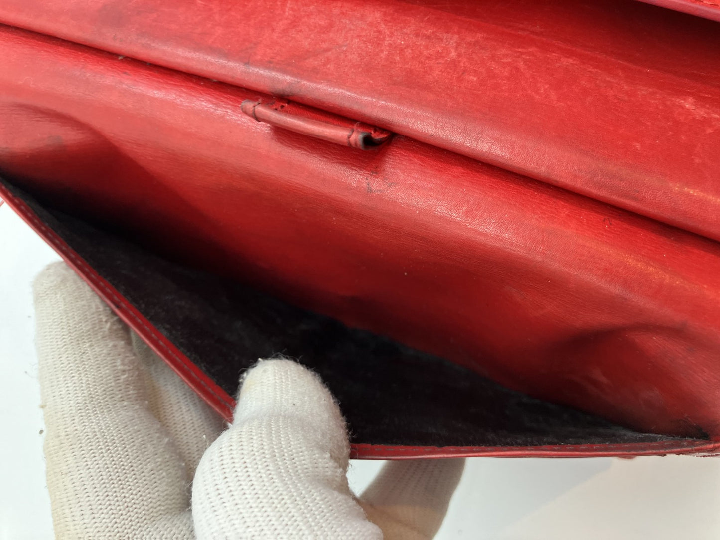 Louis Vuitton Epi Long Wallet Portefeuille Tresor International Castilian Red M63387
