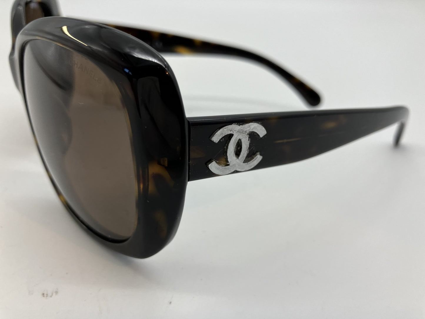 Chanel 5183-A Coco Mark Sunglasses Plastic Brown Case Included Free Shipping 