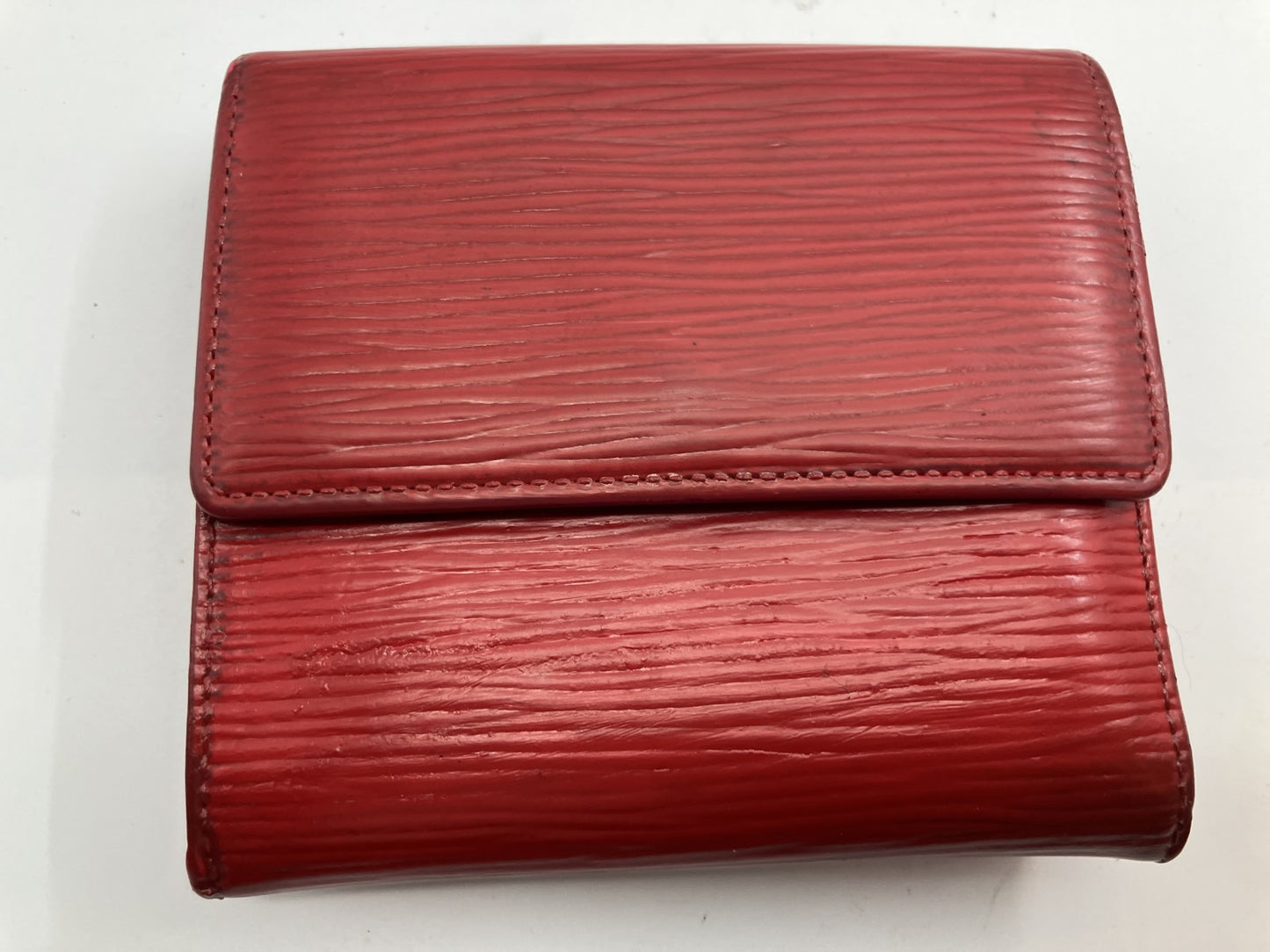 Louis Vuitton Epi Trifold Wallet Portecarte Credit Red M63487