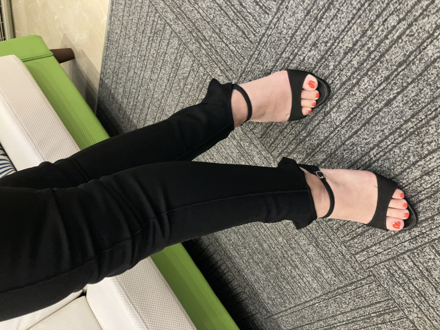 MONCLER Women Black Slim Fit Pants Size 38 w/ Tags Strap Detail Authentic