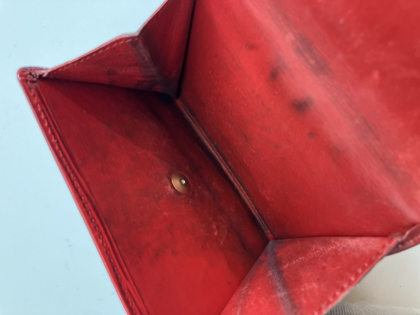 Louis Vuitton Epi Trifold Wallet Portecarte Credit Red M63487