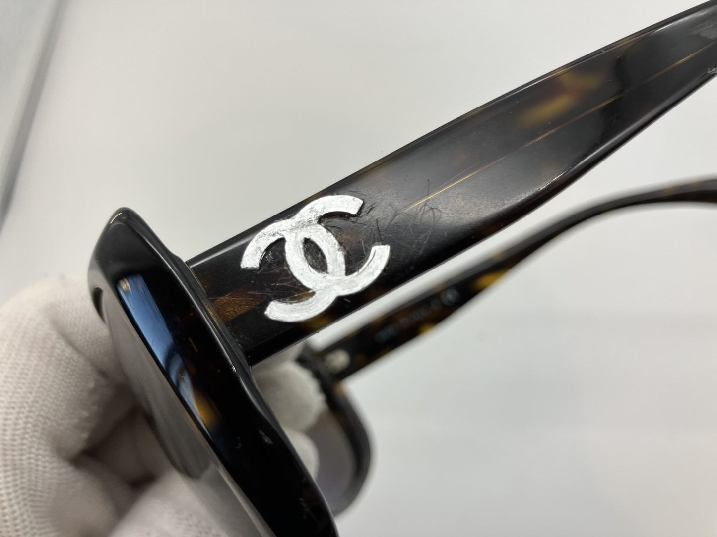 Chanel 5183-A Coco Mark Sunglasses Plastic Brown with Case