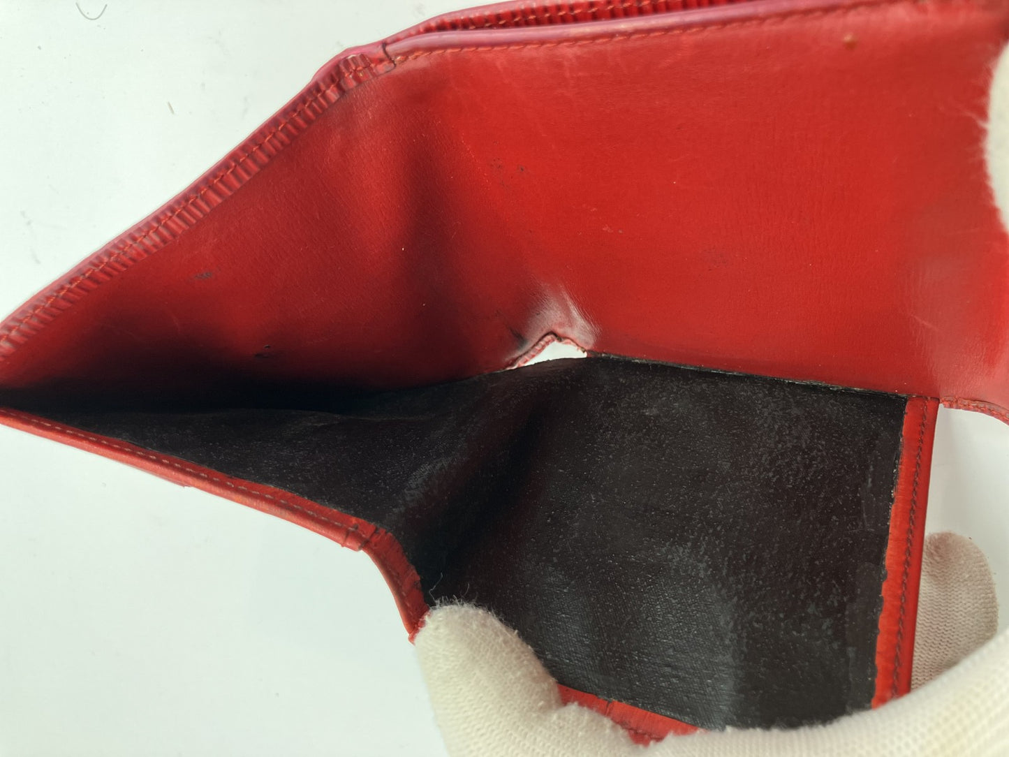 Louis Vuitton Epi Trifold Wallet Portecarte Credit Red M63487