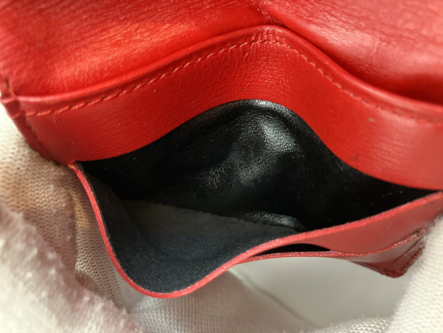 Louis Vuitton Epi Trifold Wallet Portecarte Credit Red M63487