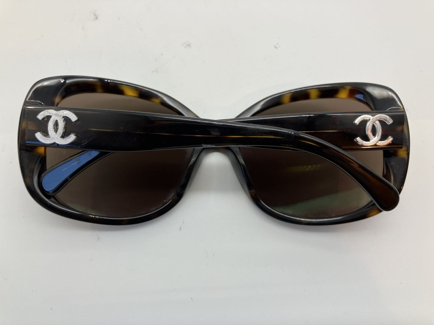Chanel 5183-A Coco Mark Sunglasses Plastic Brown with Case