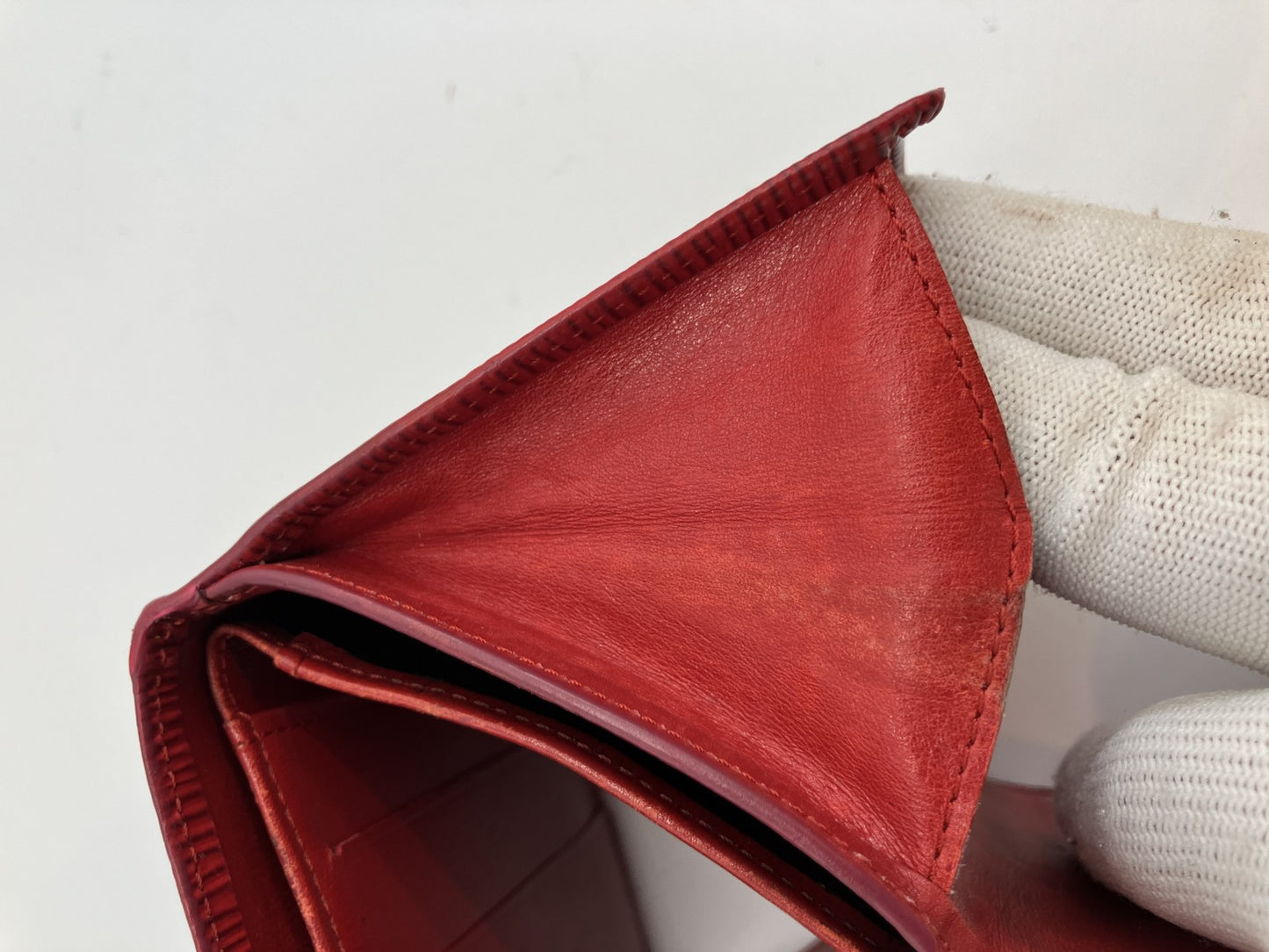 Louis Vuitton Epi Trifold Wallet Portecarte Credit Red M63487