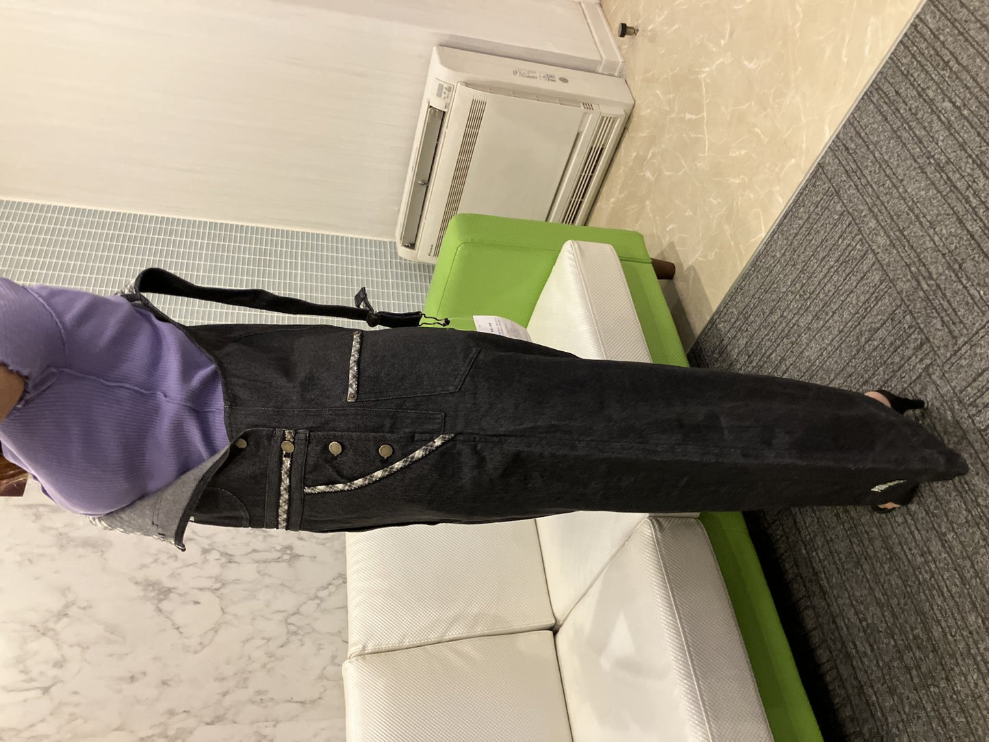 Pink House Black Denim Dress with Tags, Like New & Short Sleeve Top Set, Women's, Long Length, Black, Classical Coordination, , Used