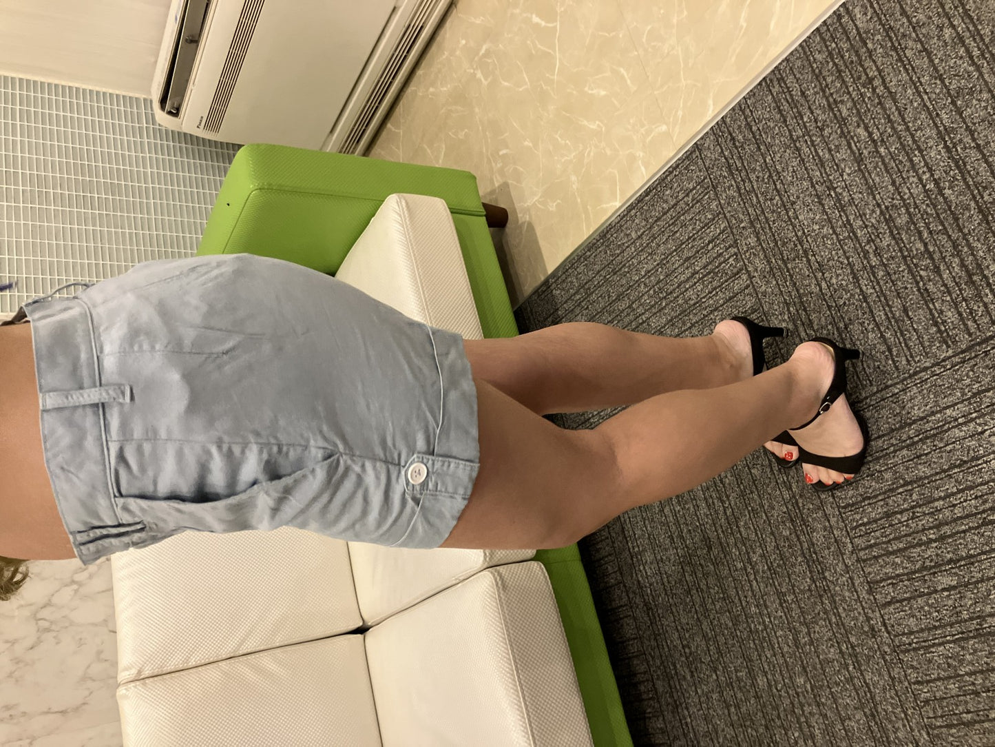 Blumarine Logo Cotton Shorts Light Blue Made in Italy IT40 / D34 Cuffed Hem Women’s