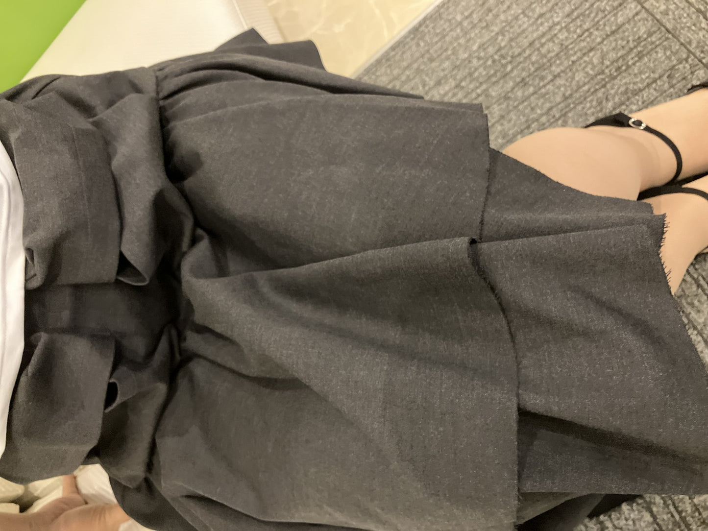 MARIGOLD SHADOWS Skirt S size Asymmetrical Avant-garde Black