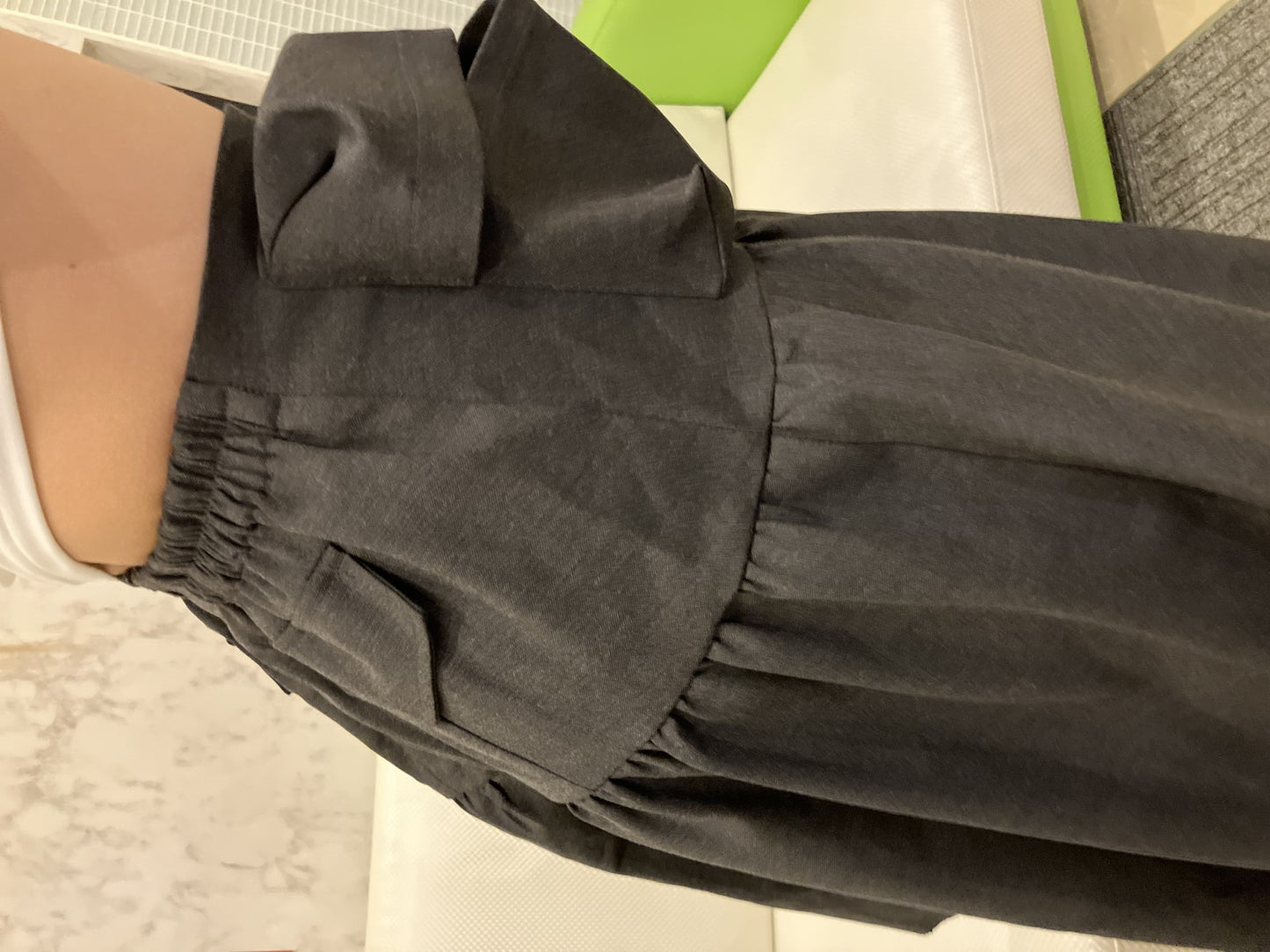 MARIGOLD SHADOWS Skirt S size Asymmetrical Avant-garde Black