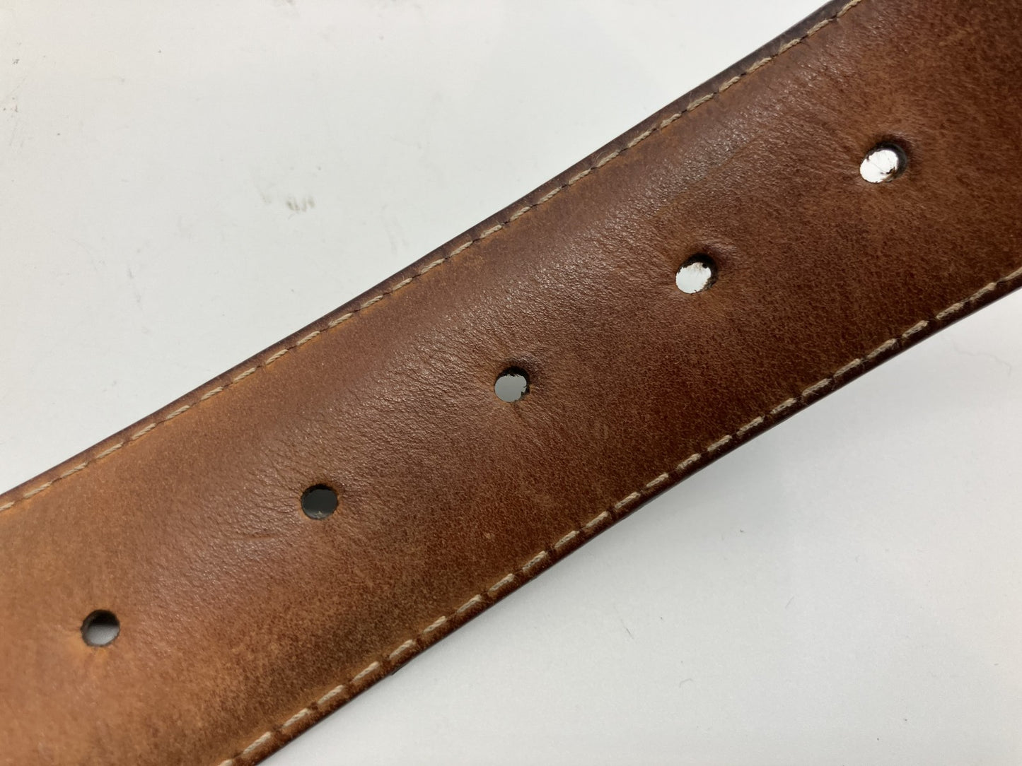 ＬＯＵＩＳ ＶＵＩＴＴＯＮ サンチュール・アンヴァントゥール ブラウン＆ゴールドベルト 全長95ｃｍ 幅４ｃｍ 送料無料