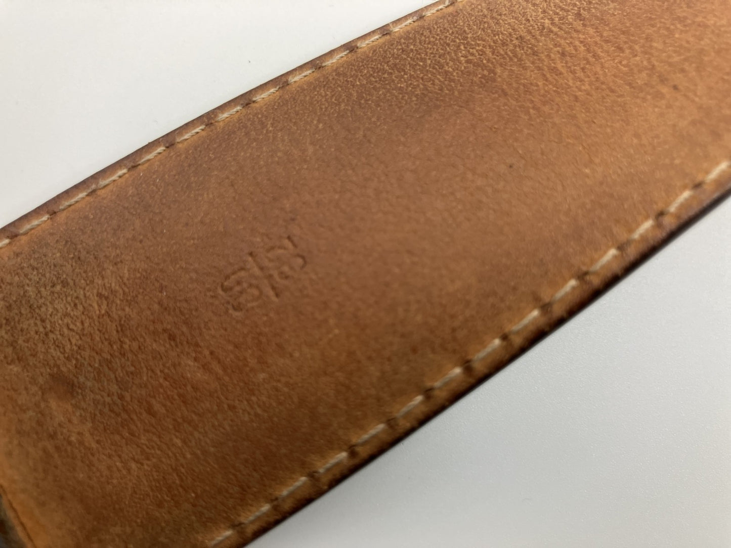 ＬＯＵＩＳ ＶＵＩＴＴＯＮ サンチュール・アンヴァントゥール ブラウン＆ゴールドベルト 全長95ｃｍ 幅４ｃｍ 送料無料
