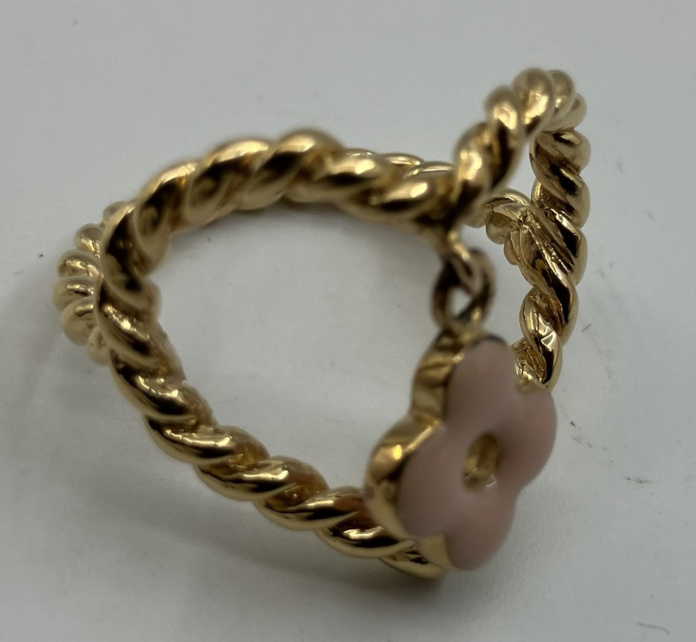 LOUIS VUITTON Charm Gold Ring (JP 9)(EU 49)(US 5)
