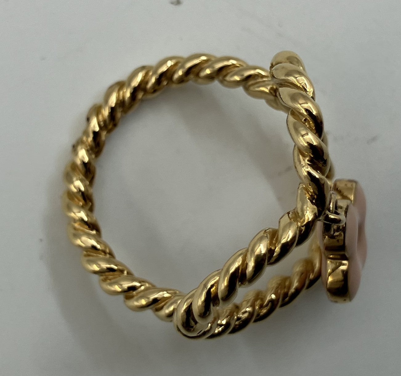 LOUIS VUITTON Charm Gold Ring (JP 9)(EU 49)(US 5)