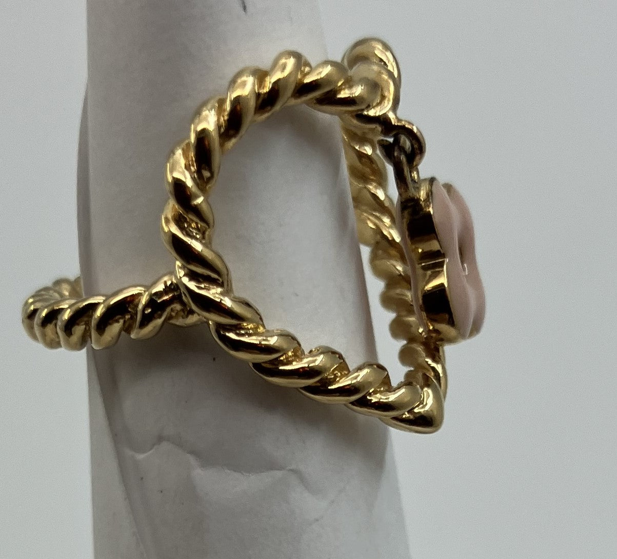 LOUIS VUITTON Charm Gold Ring (JP 9)(EU 49)(US 5)