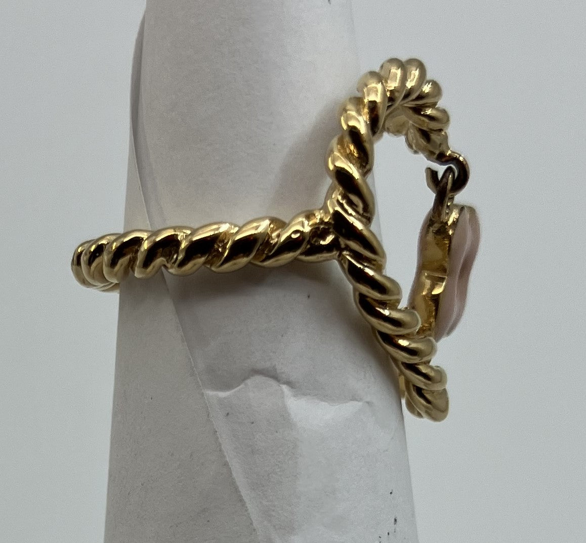 LOUIS VUITTON Charm Gold Ring (JP 9)(EU 49)(US 5)