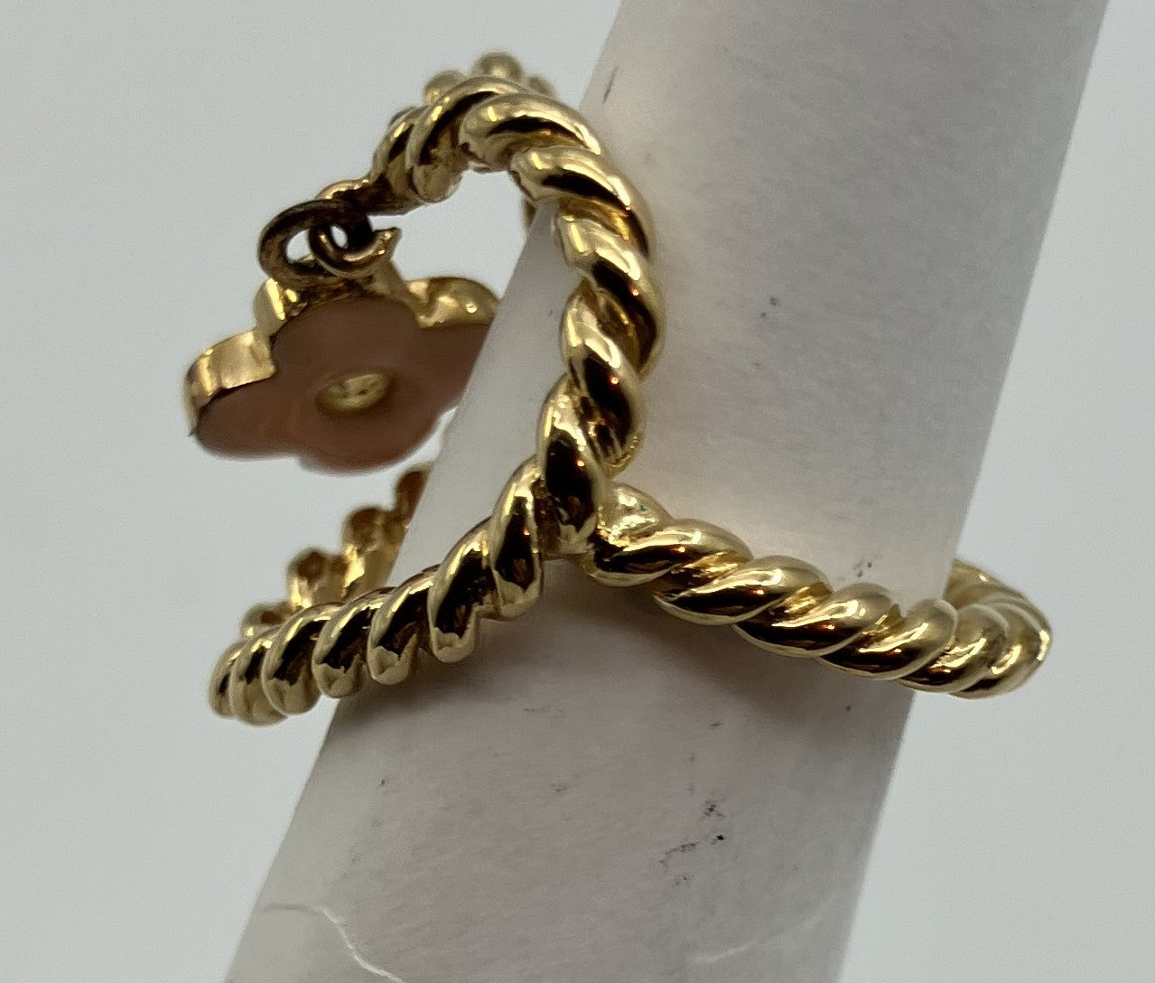 LOUIS VUITTON Charm Gold Ring (JP 9)(EU 49)(US 5)