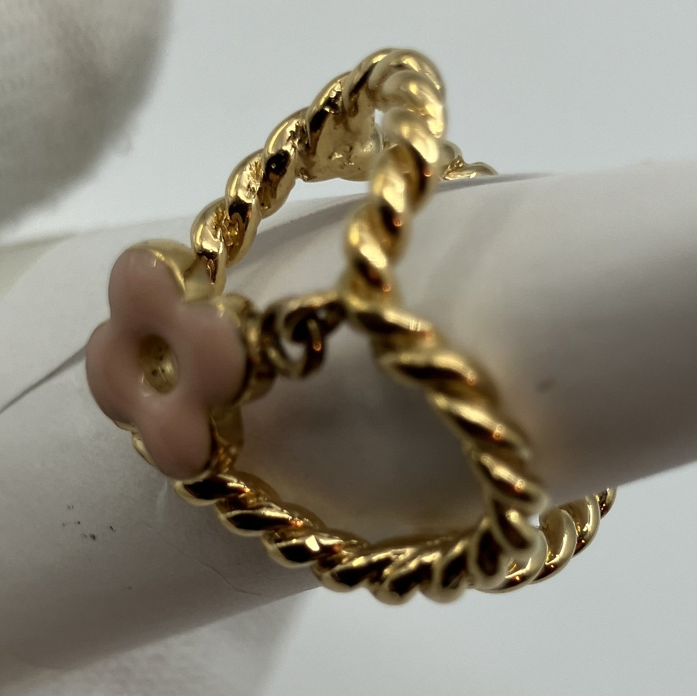 LOUIS VUITTON Charm Gold Ring (JP 9)(EU 49)(US 5)