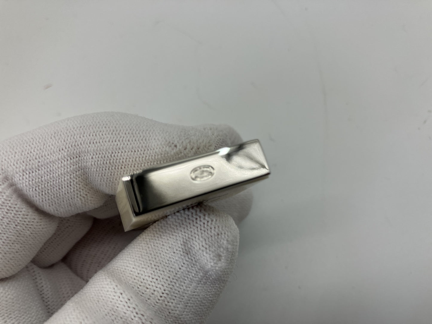 CHANEL 02C CC Logo Padlock Charm Ivory Silver Bag Charm Parts Italy Auth